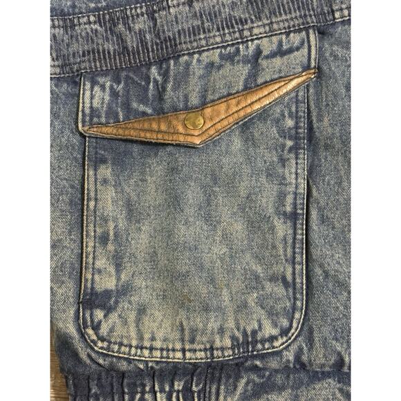 Vintage M.Julian America Full Zip Denim Bomber Jacket Pockets Y2K - Men’s Large - Picture 3 of 13